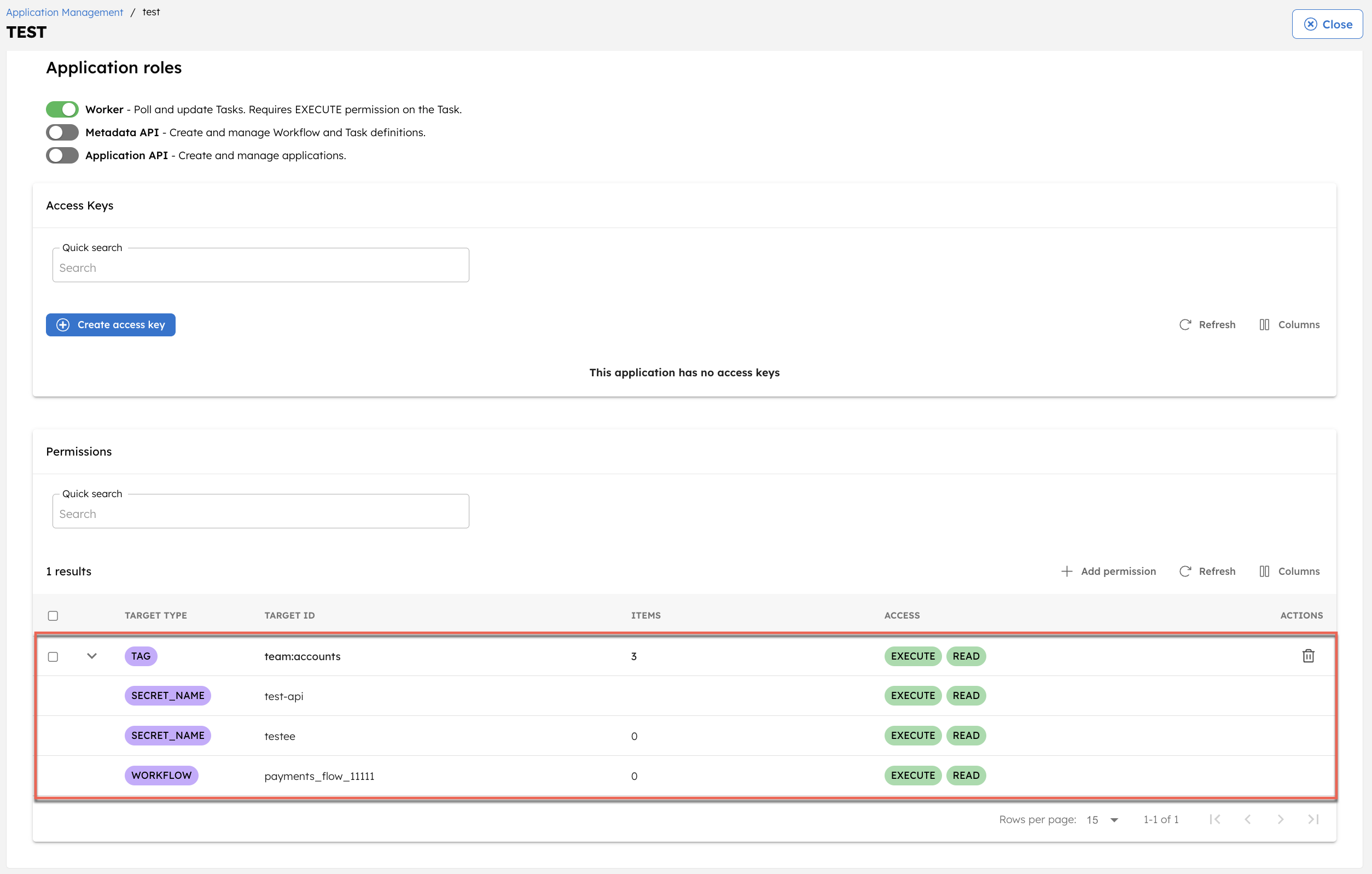 Adding tags to application in Conductor