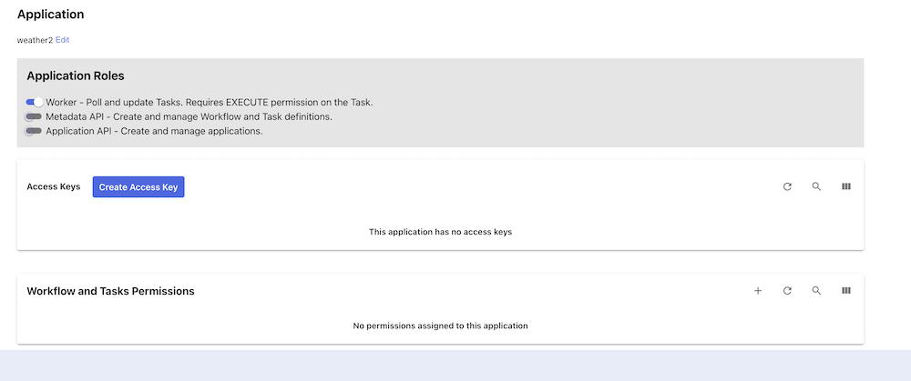 empty application view