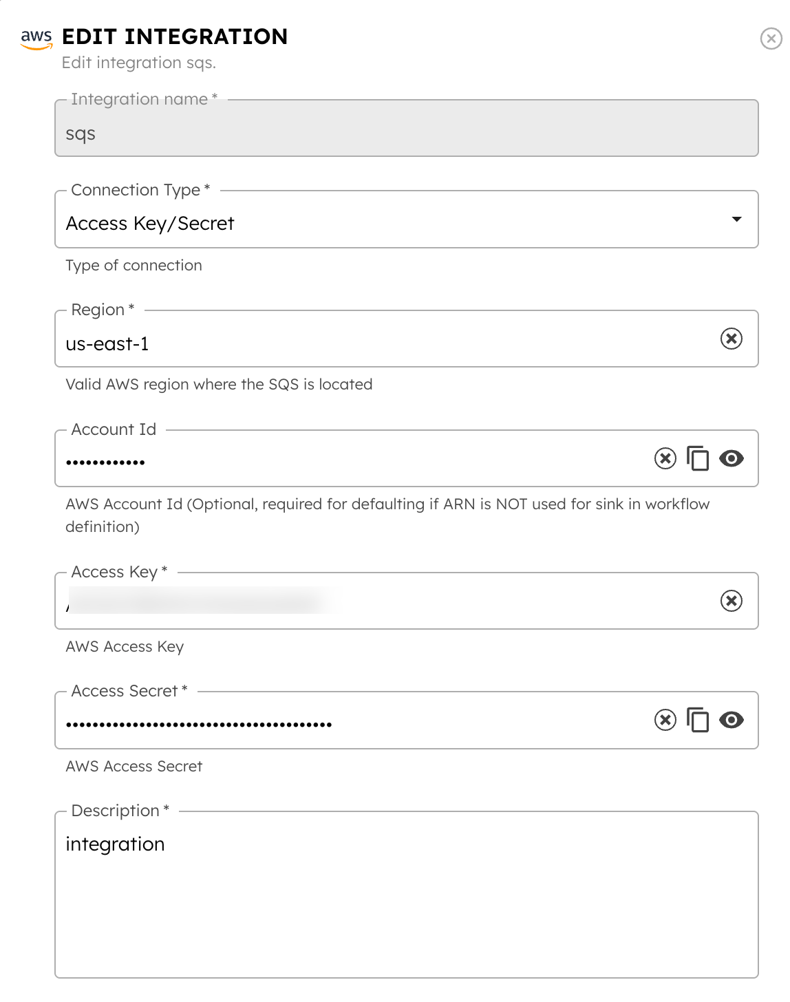 AWS SQS sample integration