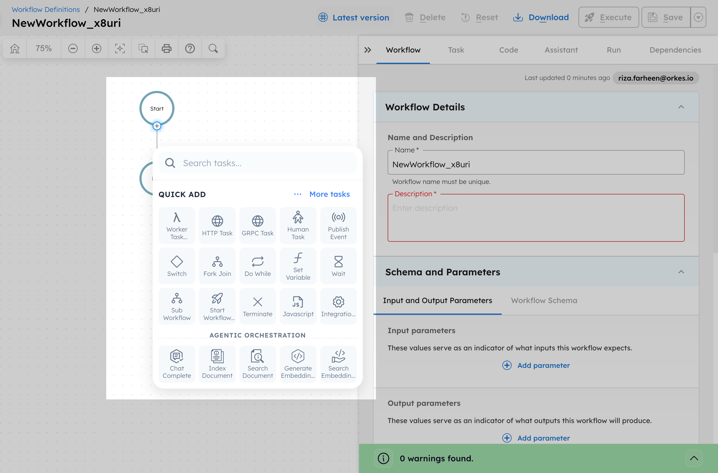 Build workflows using Visual Workflow Builder