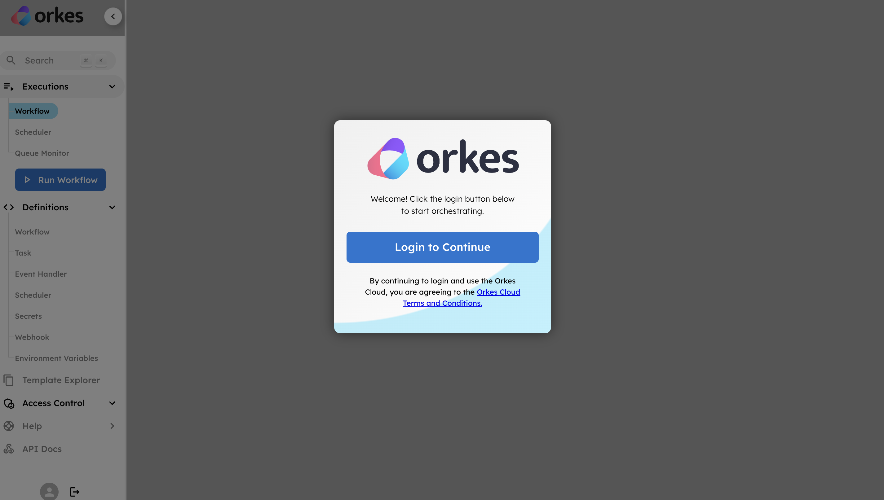 Login to Cluster from Orkes Cloud