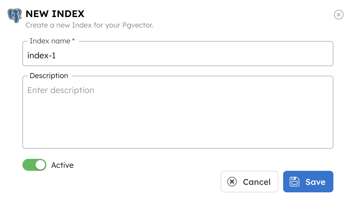 Create Indexes for Postgres Integration Model