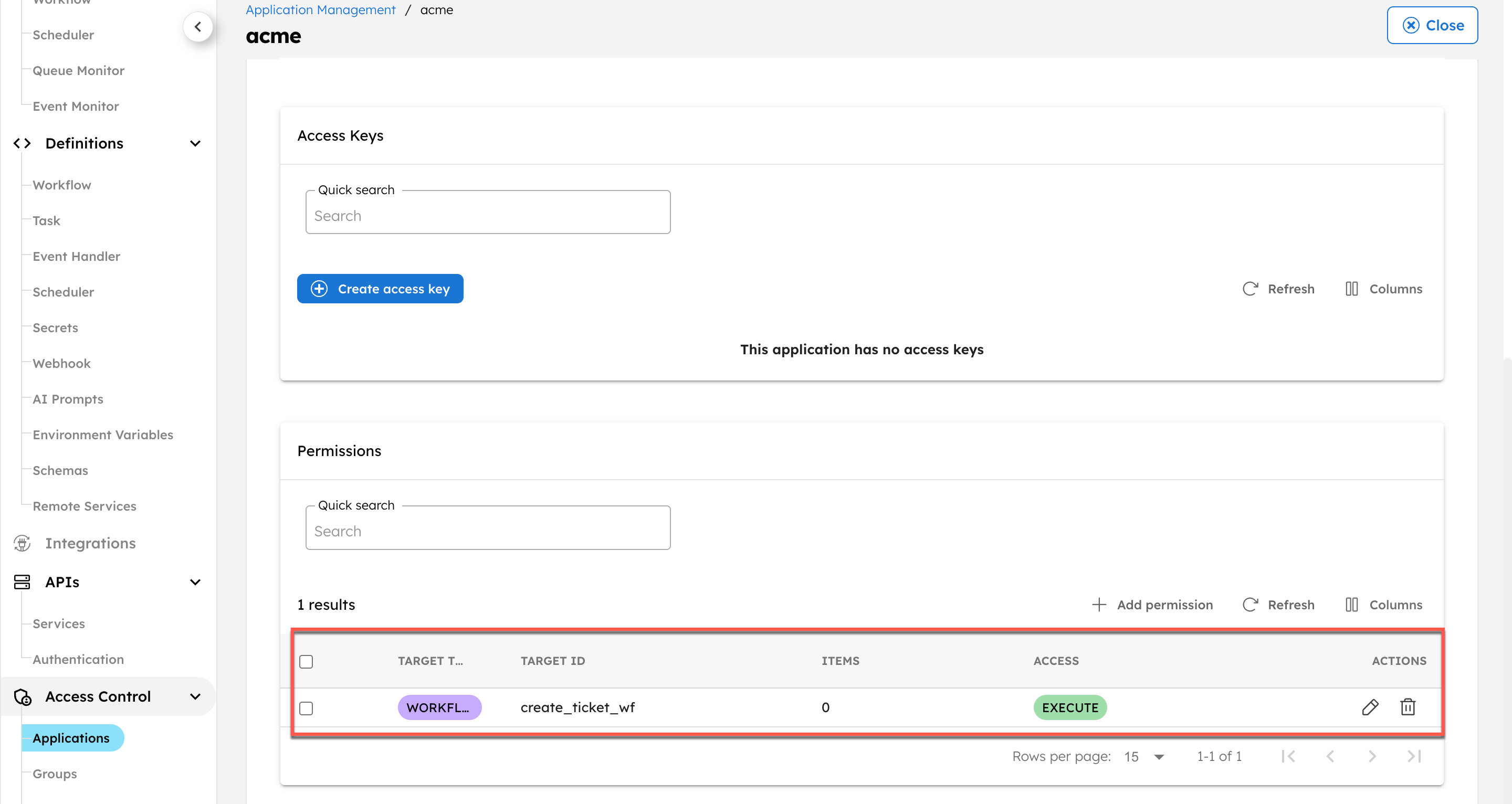 Create application in Orkes Conductor
