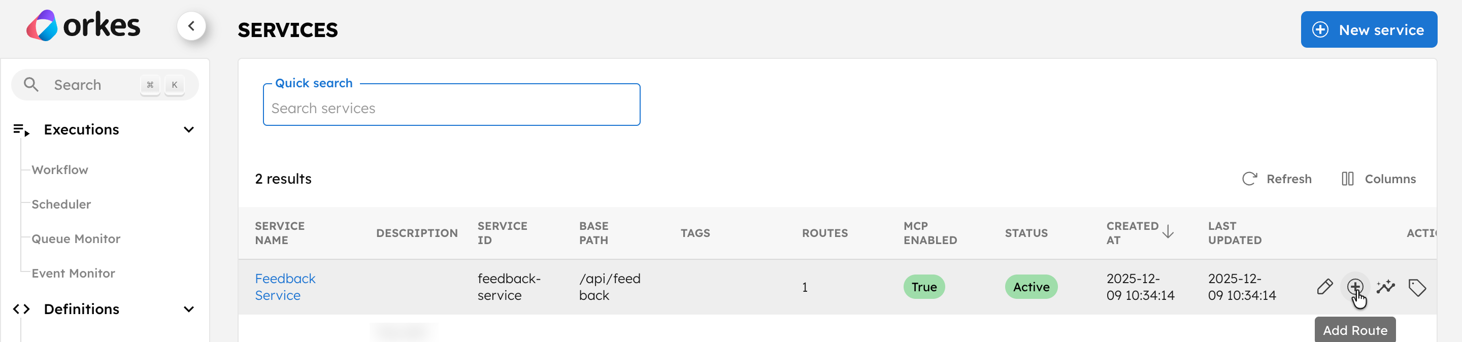 Create route for API gateway