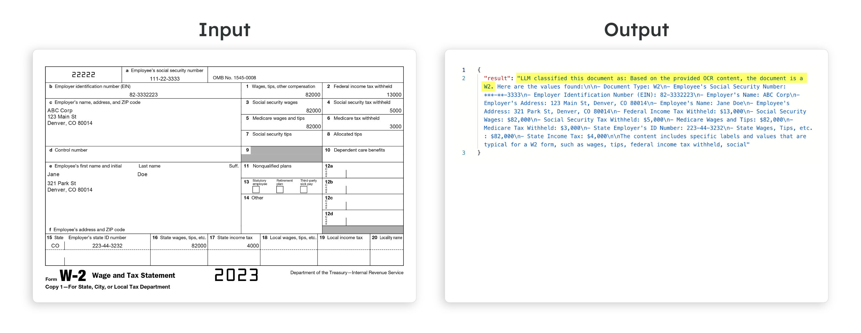 Example for doc classification using Orkes Conductor