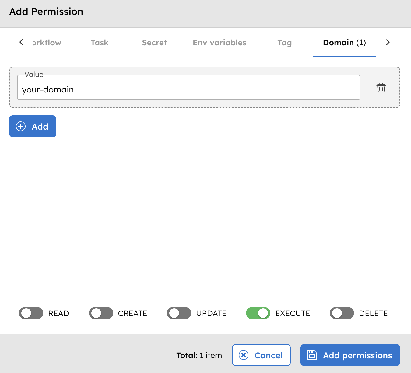 RBAC to Domain