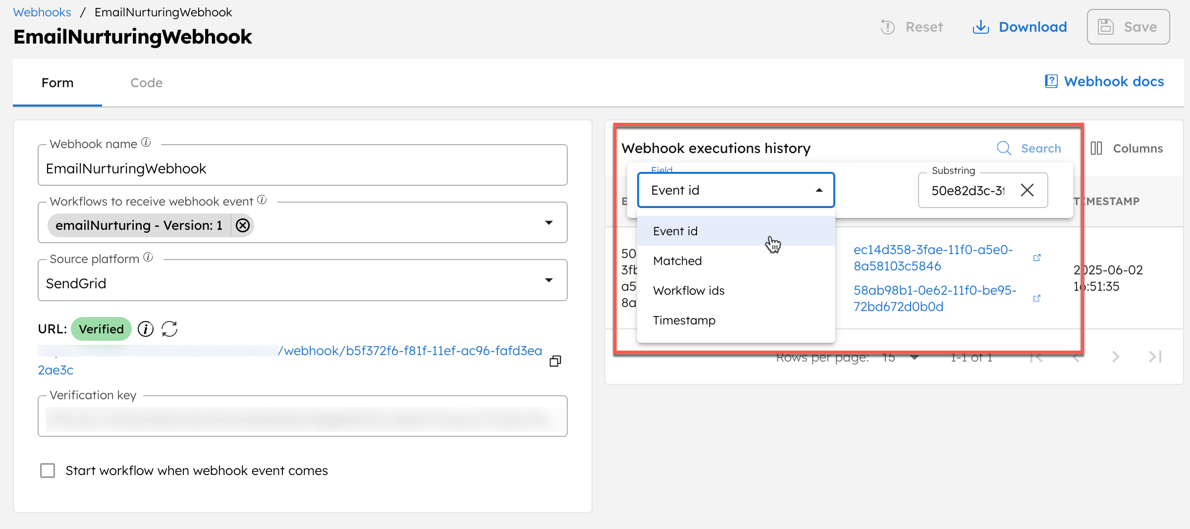 Filtering Webhook execution in Orkes Conductor