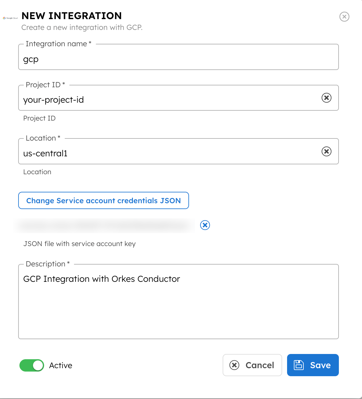 GCP Integration with Orkes Conductor