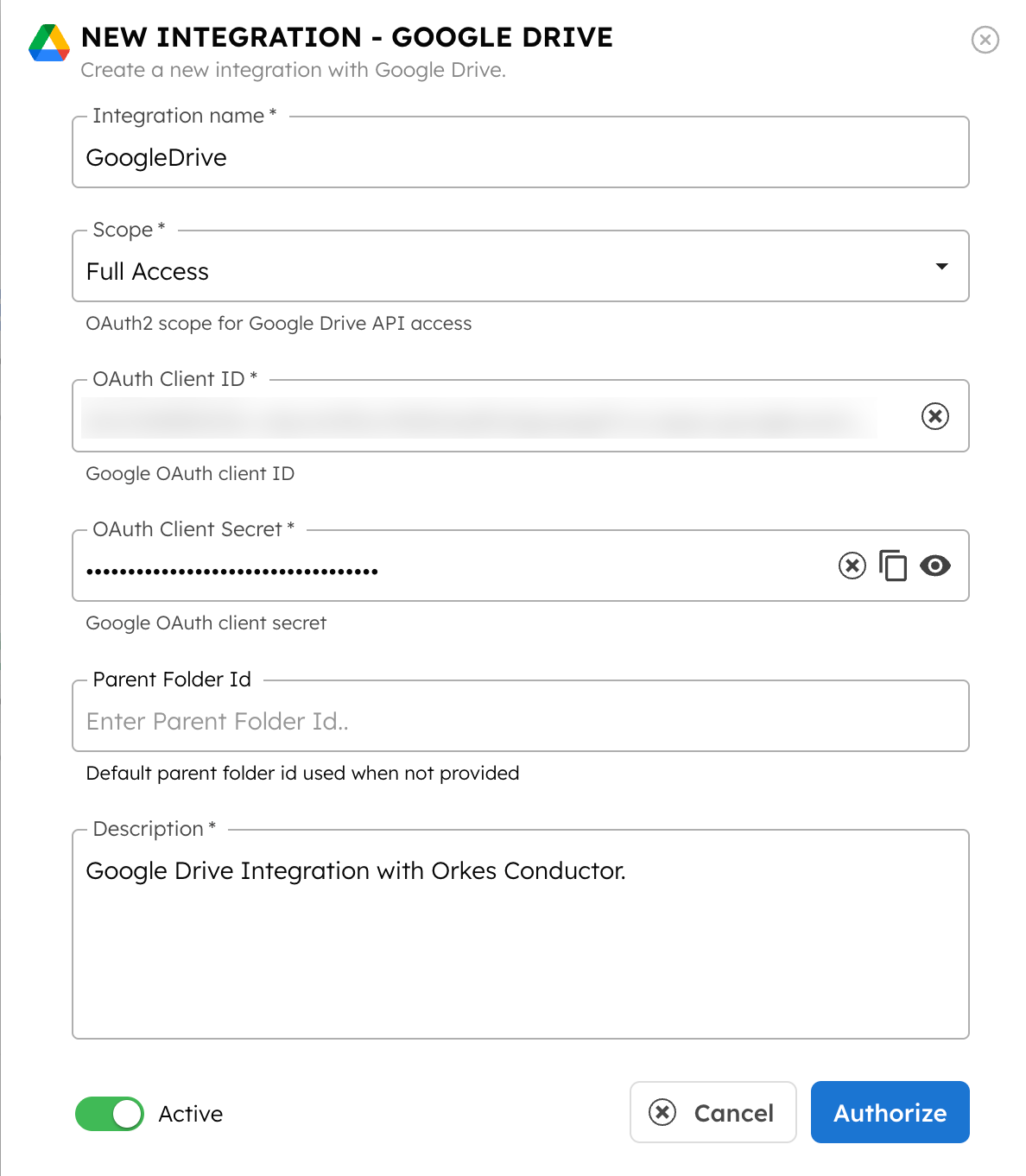 Google Drive Integration with Orkes Conductor