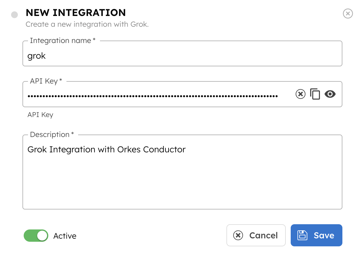 Grok Integration with Orkes Conductor