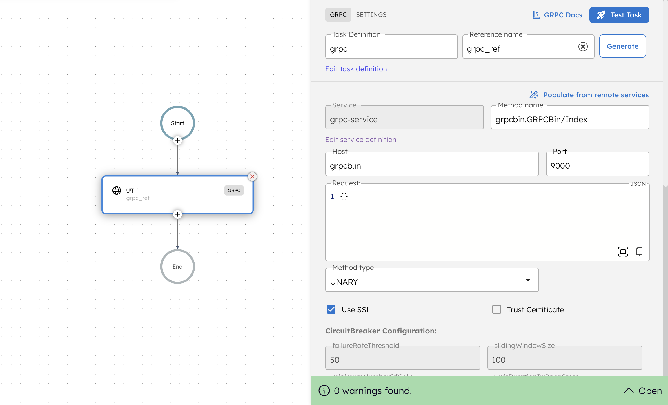 Adding gRPC task