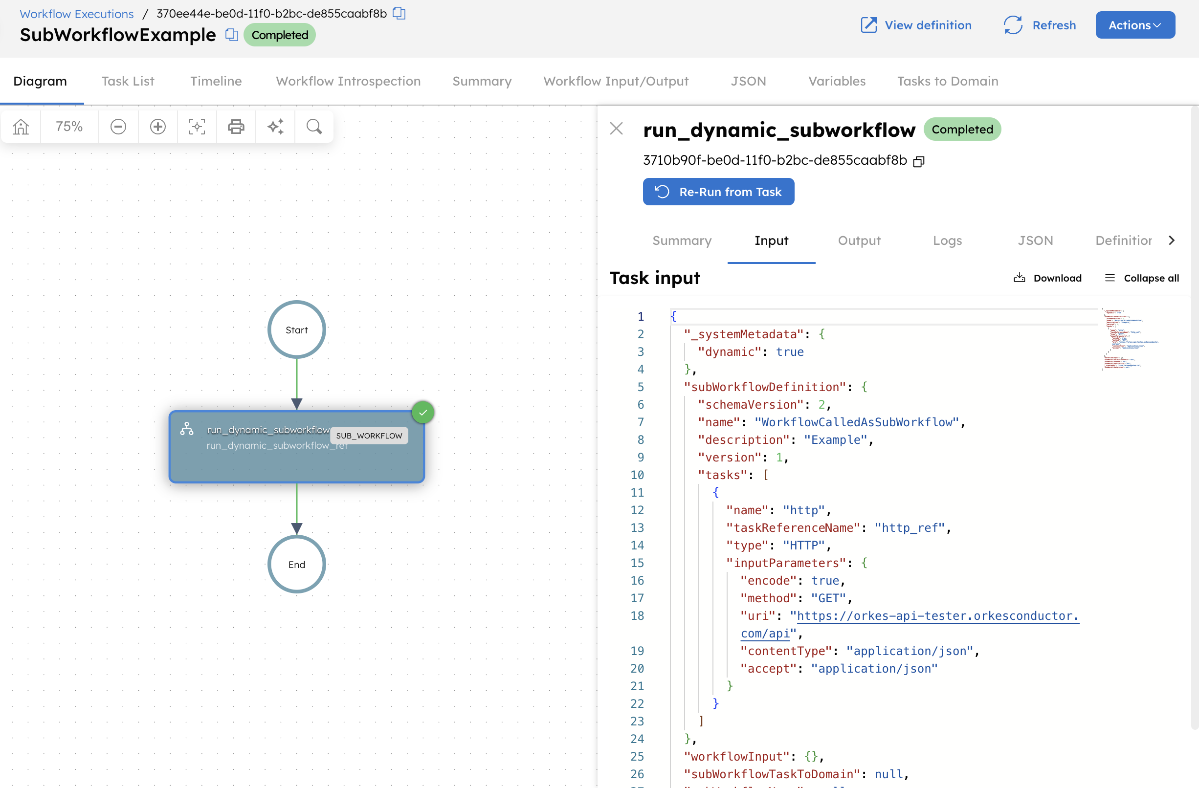 Inspecting Sub Worlflow's input parameter
