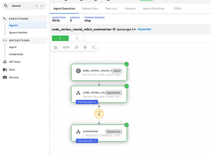 Round robin strategy configured with three reviewers and two rounds.