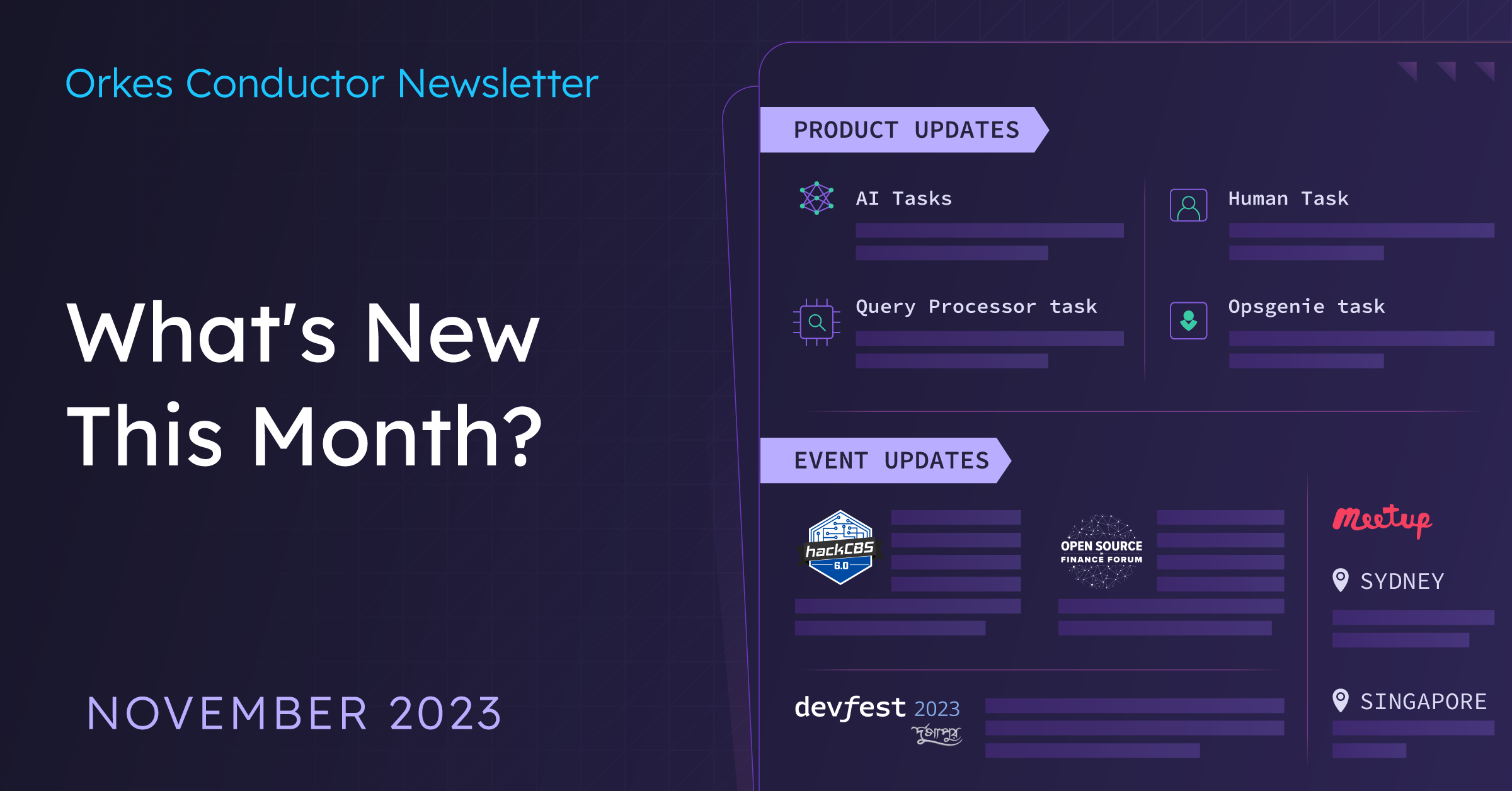 Orkes Monthly Highlights Nov 2023