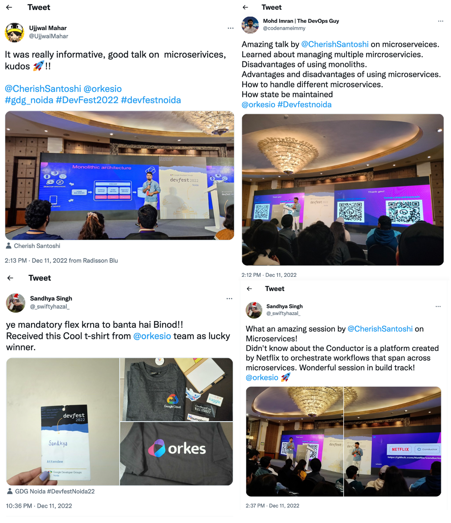 What people had to say about Orkes at DevFests