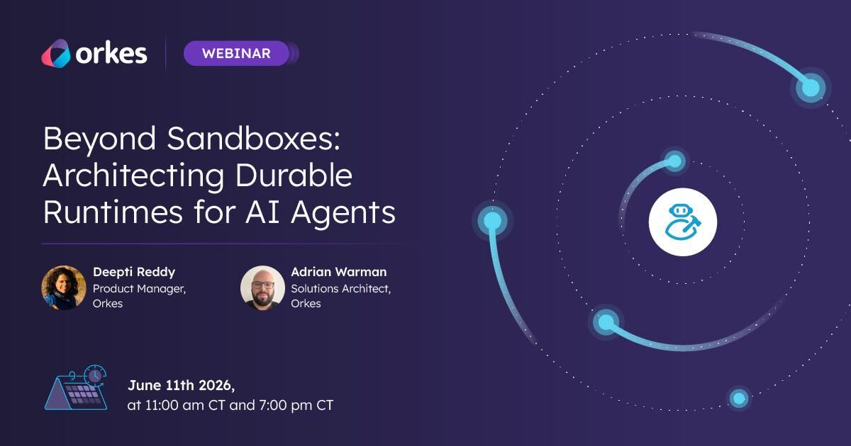 Beyond Sandboxes: Architecting Durable Runtimes for AI Agents webinar