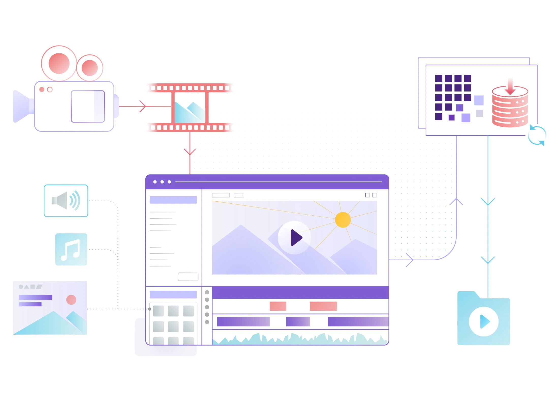 Media and entertainment workflow orchestration diagram for content pipelines
