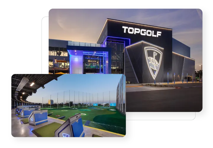 Topgolf Burlingame venue and driving-range bays
