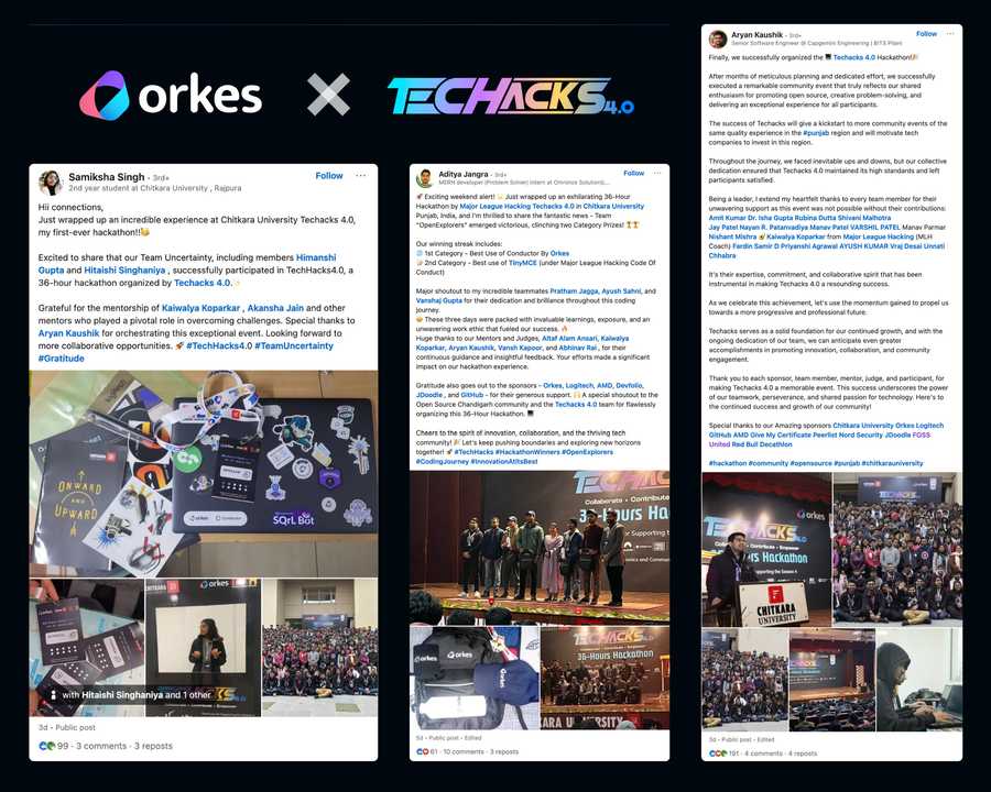 Orkes x TechHacks Community Response