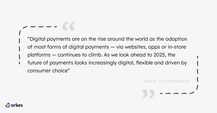 Digital payment quote from Visa Perspective